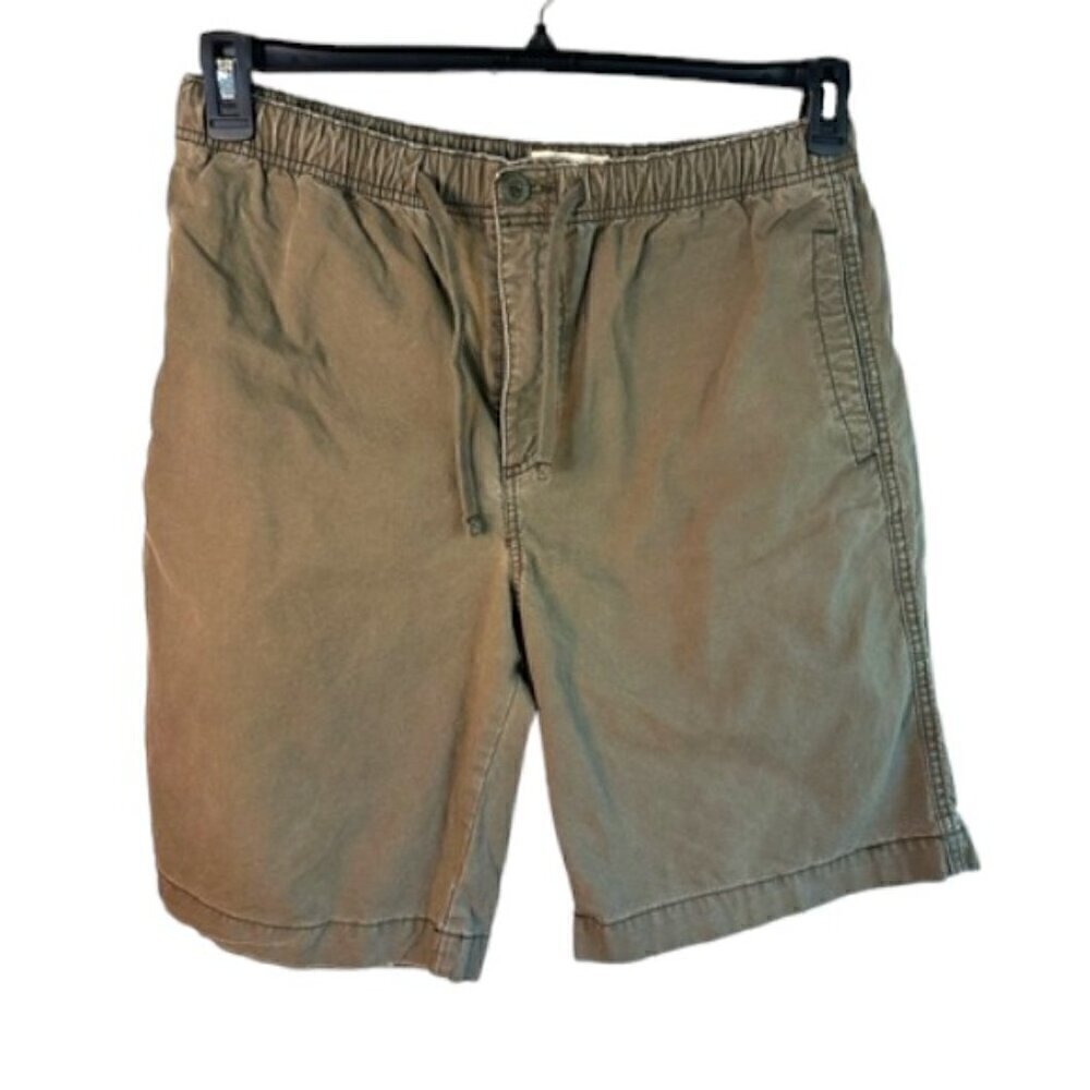 Old Navy Men’s Olive Green Zip Up and Tie Shorts Size W34